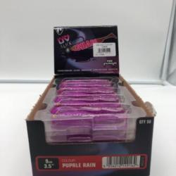 Leurre de pêche ultra Uv Fox rage Slick Shad purple rain