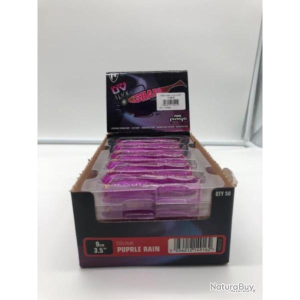Leurre de p�che ultra Uv Fox rage Slick Shad purple rain