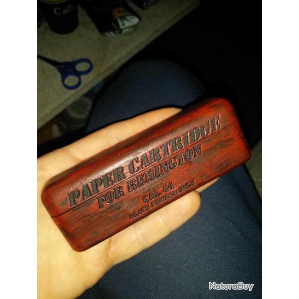 Bote cartouche papier poudre noire cal44.