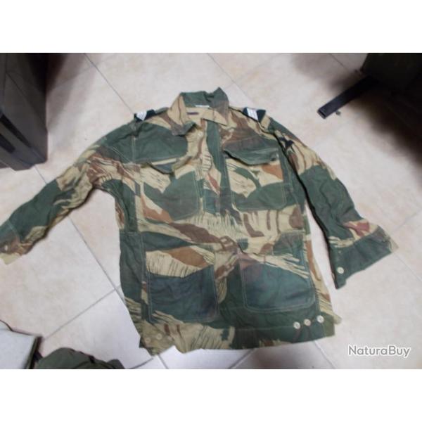 RARE !!!!!   Veste / Chemise Camoufl�s Afrique des ann�es 50  !!!