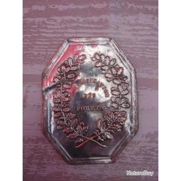 Plaque de baudrier - Administration des For�ts - Epoque r�volution Fran�aise.