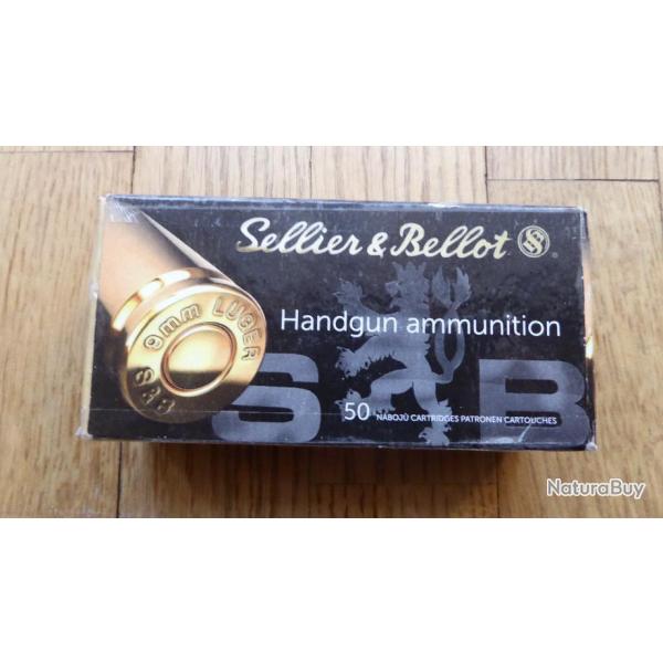 Lot de 6 botes vides du commerce - pour armes de poing - calibre 9 mm para