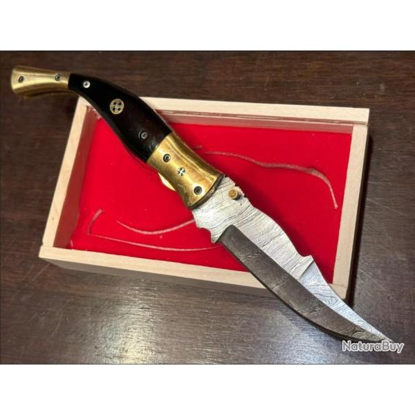 COFFRET CADEAU NOEL - Pliant Corne de buffle - Design excellence