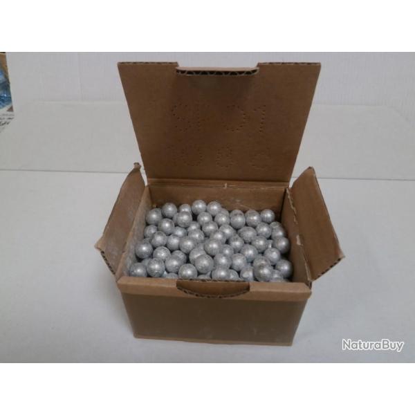 300 boulets rouls pour cal .44 en .451 ,  plomb pur, pour armes courtes et longues