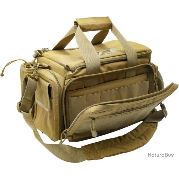 Sac de Tir pour Pistolet, �tui Souple Sacoche Tactique pour la Chasse ou Le Tir, R�glable Khaki