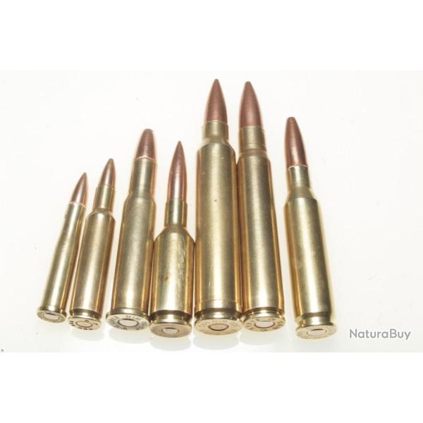 Collection  7 cartouches gros calibres diffrents