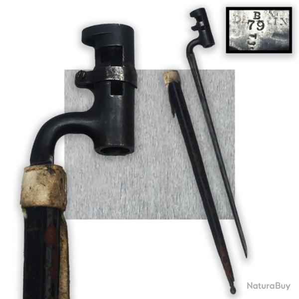 RARE & BELLE BAIONNETTE A DOUILLE AM�RICAINE TYPE ENFIELD M1853 XIX ORIGINAL