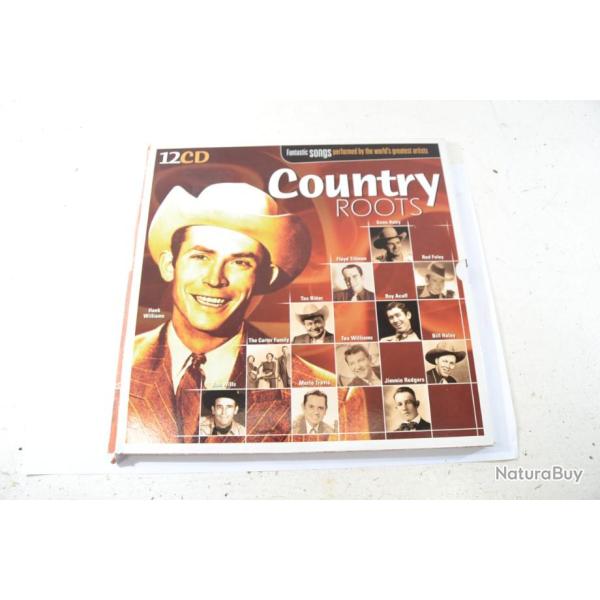 COUNTRY ROOTS - 12 CD de musique am�ricaine country. Coffret collector, fantisctic songs USA western