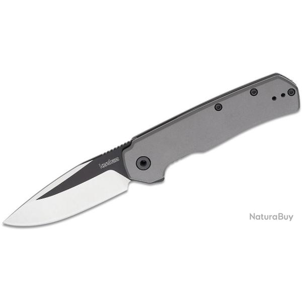 Couteau Kershaw Thermal A/O Gray Lame Acier 8Cr13MoV Manche Acier Gray Clip Framelock KS1411