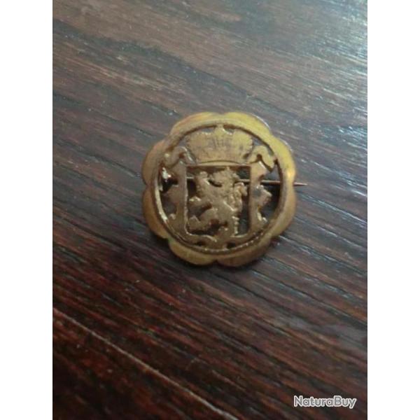insigne broche piece belge blason 1860