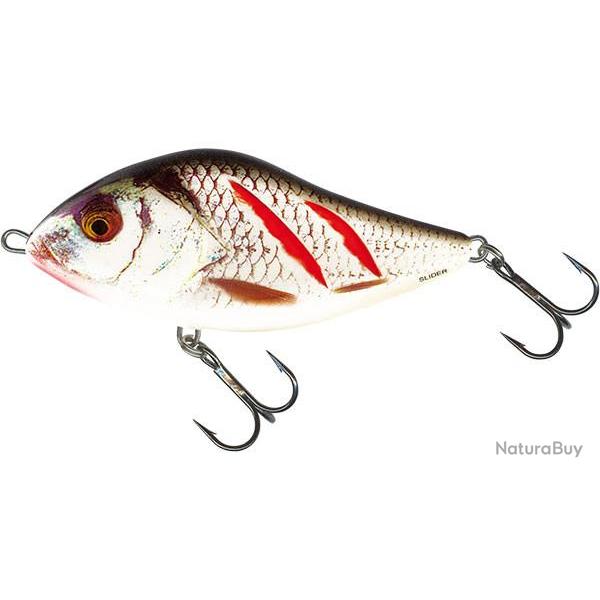 Leurre SALMO Slider 10 Sinking WOUNDED REAL GREY SHINER