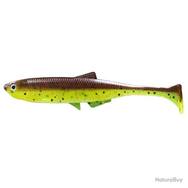 LMAB Kofi Bleak Shad 9cm Green Pumpkin Chartreuse
