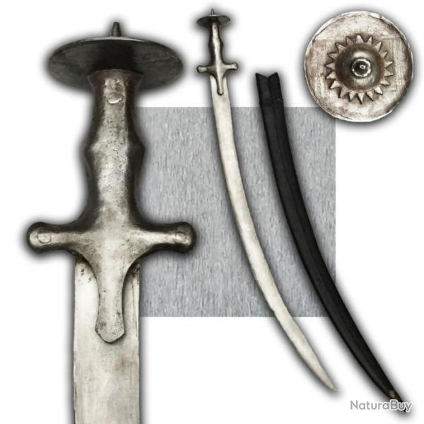 TRES BEAU & RARE SABRE TALWAR, COLONIE BRITANNIQUE,D�BUT XX, COMPLET