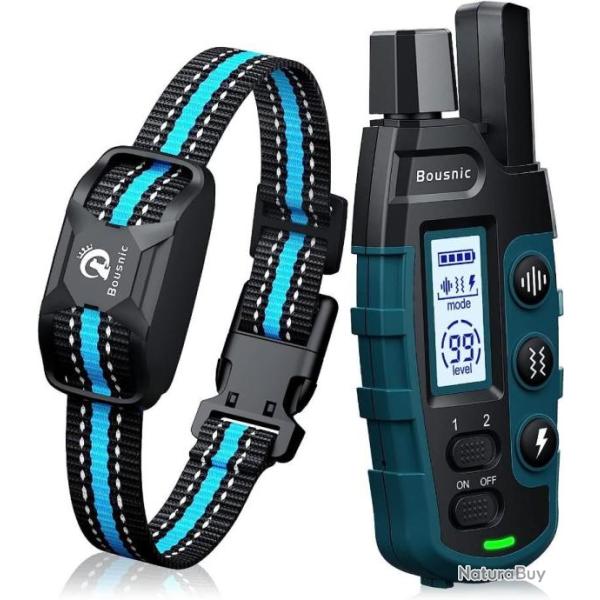 1 Collier de Dressage Chien de 2600m avec T�l�commande 3 � 55 Kg Rechargeable �lectronique �tanche
