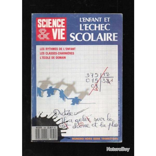 science et vie 164 de 1988 , l'enfant et l'chec scolaire hors-srie trimestriel
