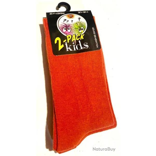 CHAUSSETTE ENFANT BRIQUE