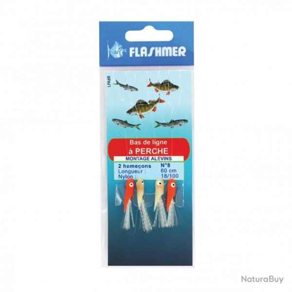 BAS DE LIGNE "PERCHE ALEVIN" 2 HAM. N�8 - Assortis