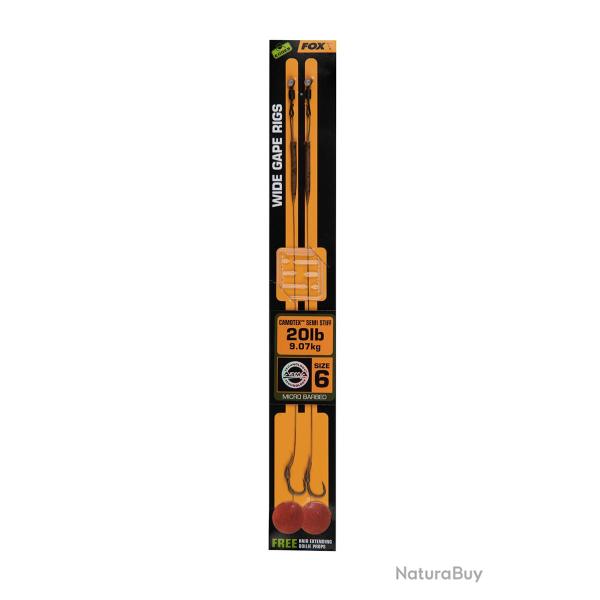 Bas de ligne Carpe FOX Wide Gap H6