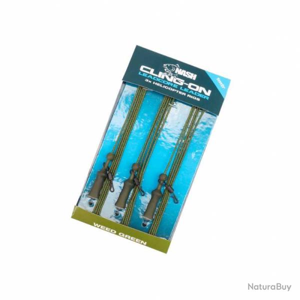 Montage hlicoptre NASH Cling-on Leadcore Weed