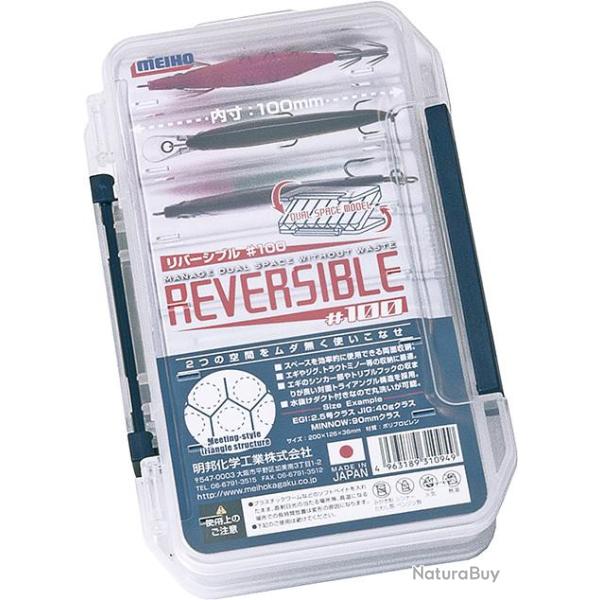 Boite MEIHO REVERSIBLE 100 CLEAR