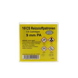 Bo&icirc;te de 10 munitions gaz avec s&ucirc;ret&eacute; manuelle 9mm + mallette
