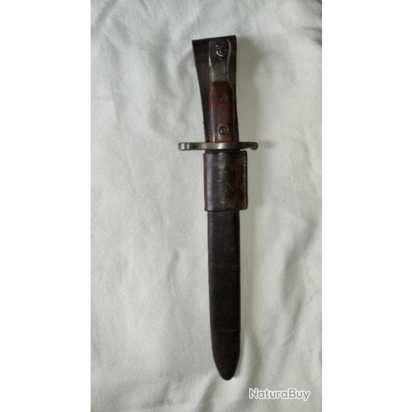 Ba�onnette  Canadienne  ROSS MKII de 1914 et fourreau de 1941.