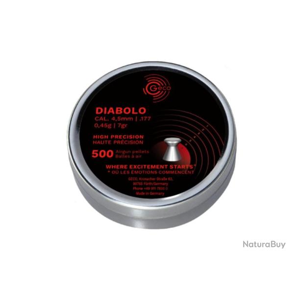 GECO CAL.4.5MM  DIABOLO  0.45G BTE DE 500