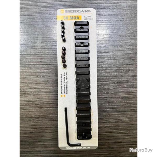 Rail acier Bergara Picatinny 30 MOA, Long Action