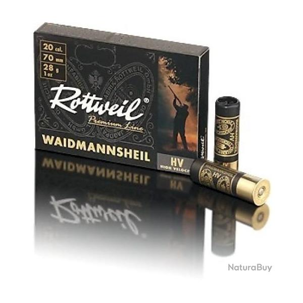 Munitions ROTTWEIL WAIDMANNSHEIL HV Cal.20/70 28g par 30
