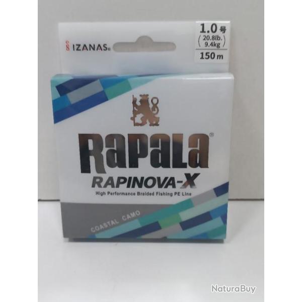 !! RAPALA RAPINOVA-X 150m /PE 1.0 16.5/100  9.4kg !!