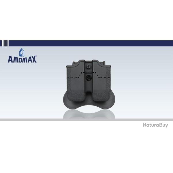 Porte Chargeur CQC PX4 & USP (x2) Noir (Amomax)