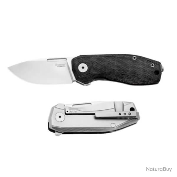 NA01.CVB Couteau pliant Lionsteel "Nano" micarta noir