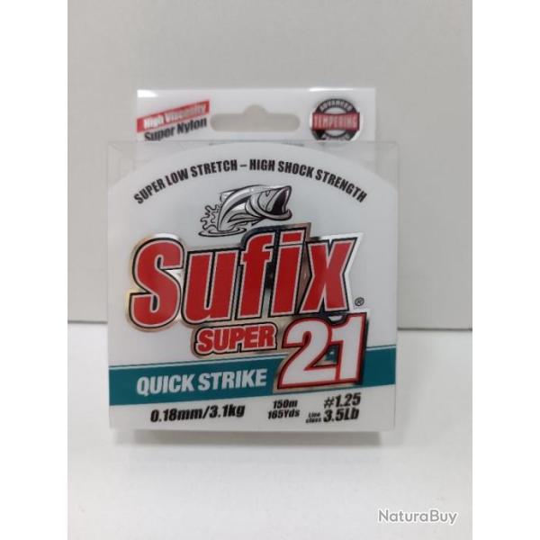 !! SUFIX SUPER 21. 150M 18/100 3.1KG QUICK strike !!