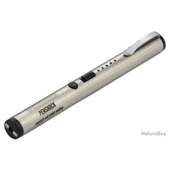 Shocker Piranha Penshock 2,4M volts silver rechargeable USB