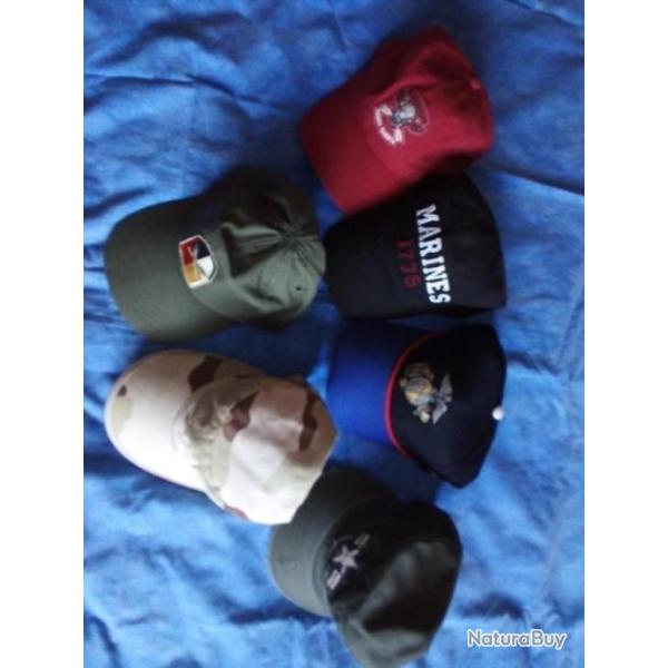 LOT CASQUETTES US DIVERS western