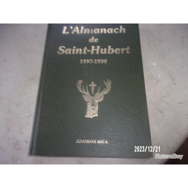 l'almanach de saint- hubert 1997-1998 LIVRE