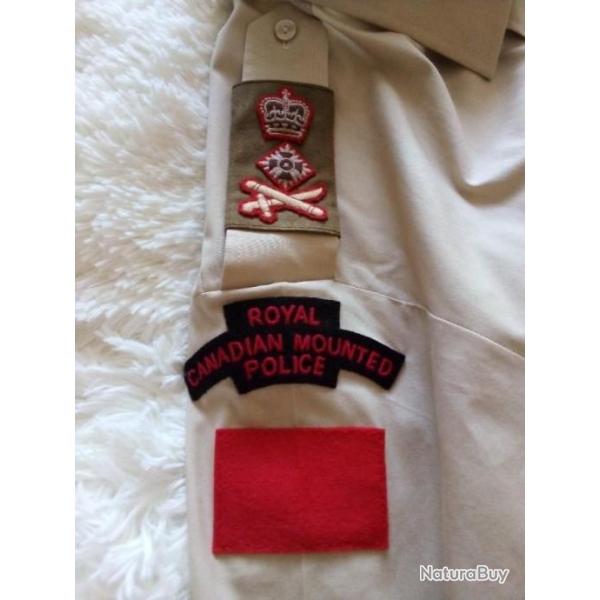 LOT UNIFORME POLICE MONTE CANADIENNE WW2