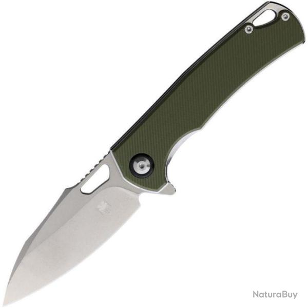 Couteau Cobratec Wolverine Green Manche G10 Lame Acier D2 IKBS Linerlock Clip CBTWLVRNGN