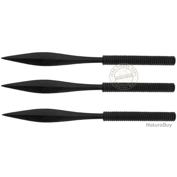 Lot de 3 dagues de lancer � pointe lest�e