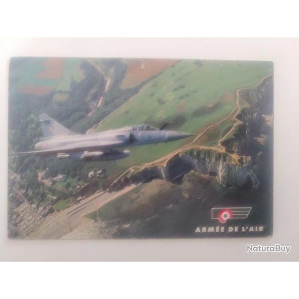 Carte postale - arm�e de l'air - mirage 2000 en patrouille c�ti�re.