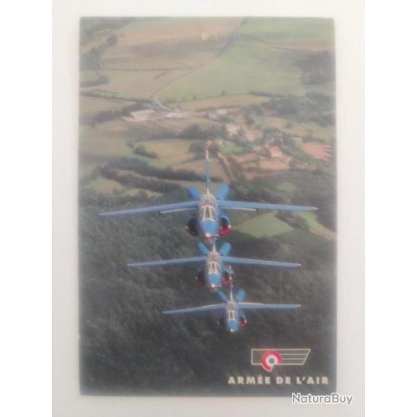 Carte postale - arm�e de l'air - Alpha Jet patrouille de France.