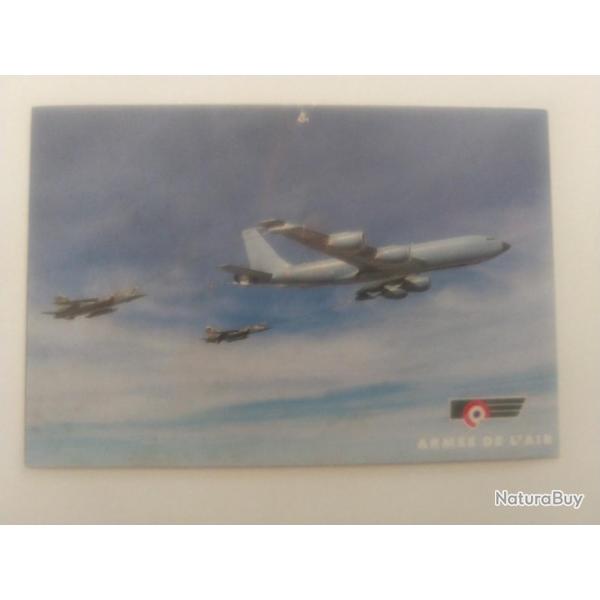 Carte postale - arm�e de l'air - Boing kc130 ravitaille deux Mirage F1.