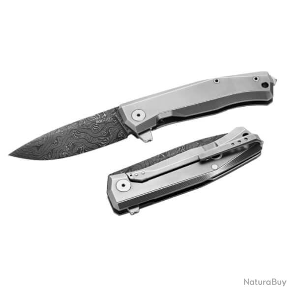 MT01D.GY Couteau pliant Lionsteel "Myto" Titanium gris Damas