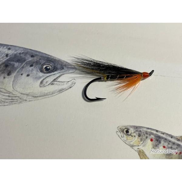 mouche saumon mod�le Hot Orange num�ro 6