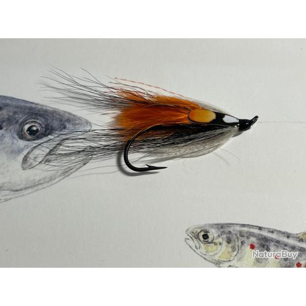 mouche saumon modle Picasse Orange numro 10