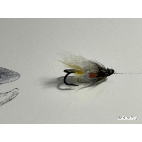 mouche saumon mod�le Peltier num�ro 12  hame�on double