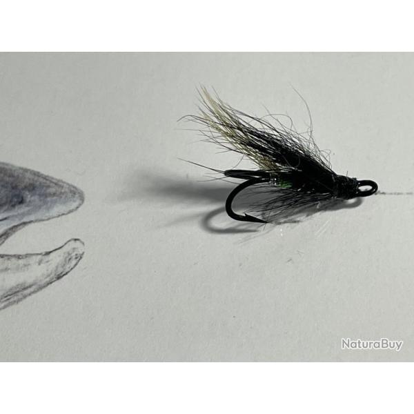 mouche saumon mod�le Green Butt num�ro 12 hame�on double