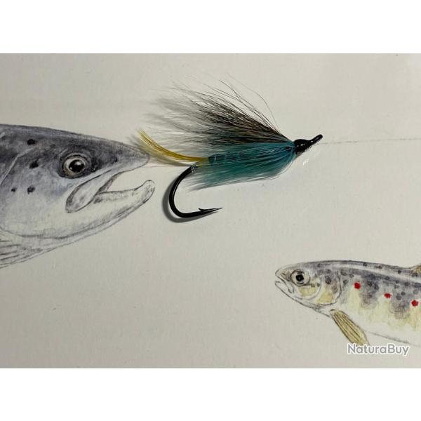 mouche saumon mod�le Blue Charm num�ro 6