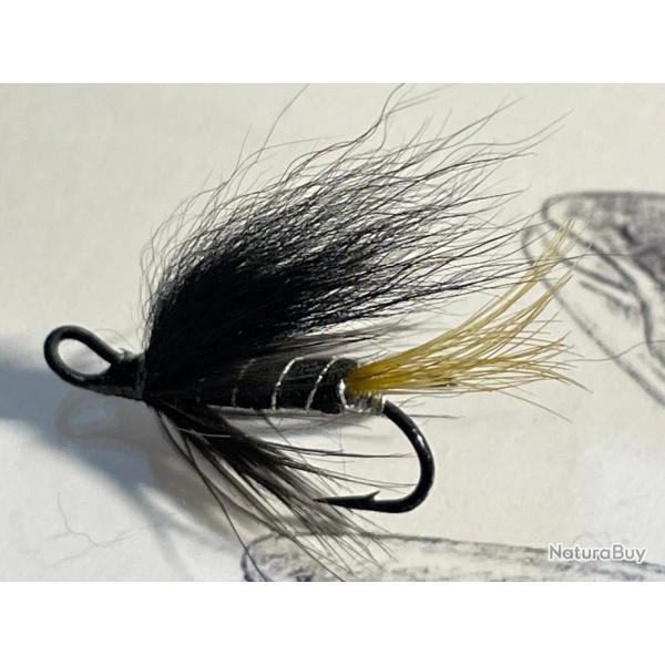 mouche saumon mod�le Stoats tail  num�ro 12  hame�on double