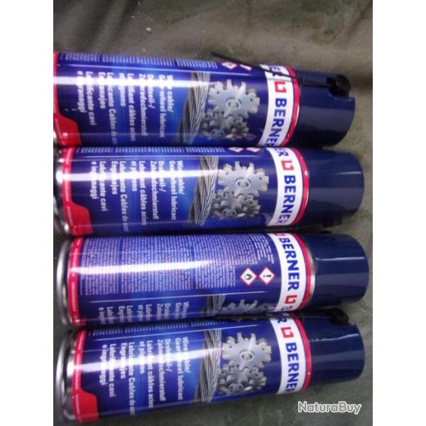4 sprays Berner de cbles acier et pignons